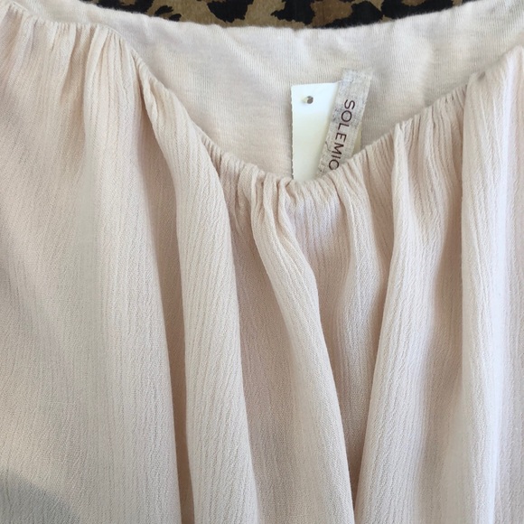 NWT CROP-ISH SOLEMIO TOP ATTACHED BRA - Picture 3 of 5